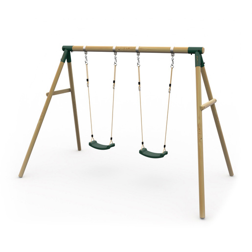 Plum Marmoset Wooden Swing Set