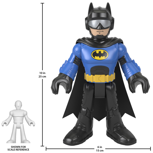 Imaginext DC Super Friends Batman Biker Blue XL 25cm Figure