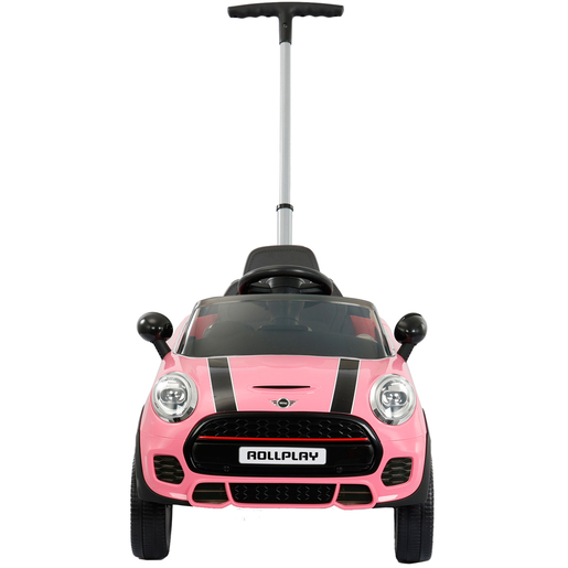 Rollplay Mini Cooper Pink Push Along Ride On Car Early Learning