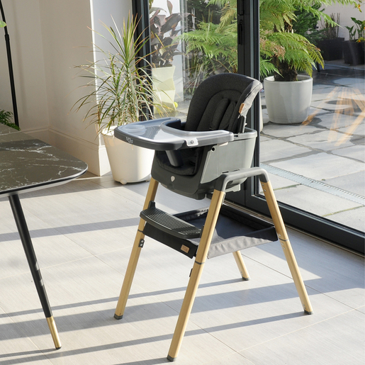 Tutti Bambini Grey Highchair Birth to 12 Years Nova