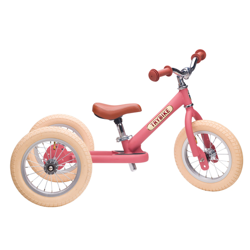Trybike 12 Inch 2-in-1 Trike Balance Bike Pink