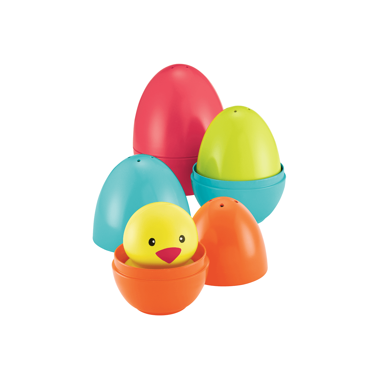 VATOS Nesting Easter Plastic Eggs Toy Educational Toys for 1.5+ Years old Girl and Boys Cute Chicken Family Style Baby Toddler Toy Eggs Stacking Toy Stacker Toys for 18 Months+ Baby Infant Toddler 