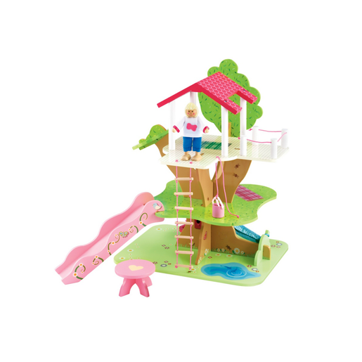 Rosebud Doll Wooden Treehouse Playset Early Learning Centre