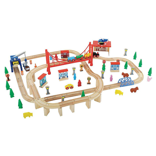 Big City Wooden Adventure Train Set Early Learning Centre