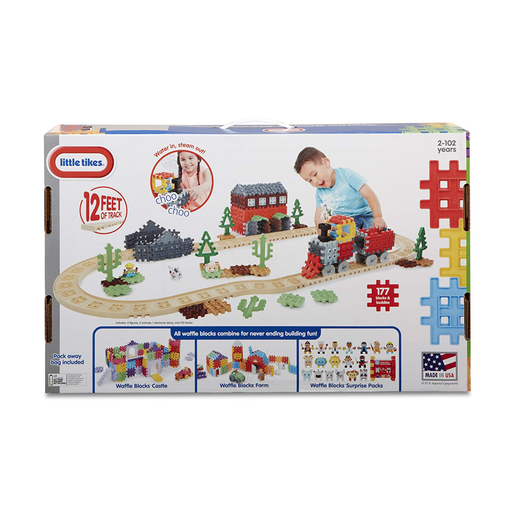 Little tikes waffle blocks train set hotsell