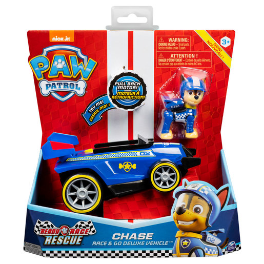 Paw Patrol Ready Race Rescue Race and Go Deluxe Vehicle - Chase