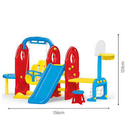 Dolu 7-in1 Indoor & Outdoor Playground Frame (H124cm)