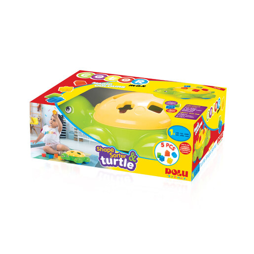 Dolu Turtle Shape Sorter with Shapes Early Learning Centre