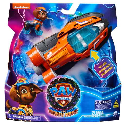 Paw Patrol The Mighty Movie Zuma Hovercraft Vehicle and Figure