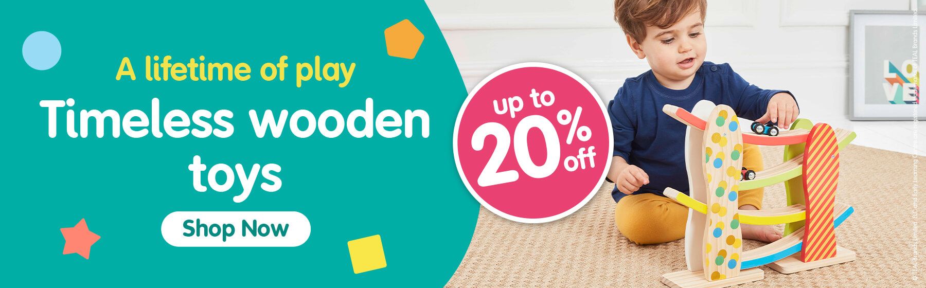 20% off wooden toys