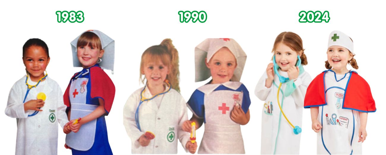 Early Learning Centre outfits across the decades